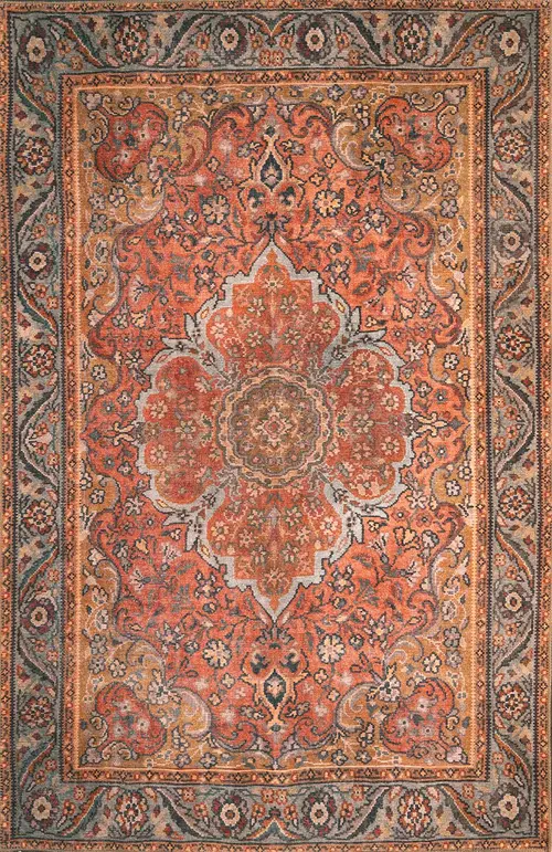 London 4806 Rust Valencia Area Rug