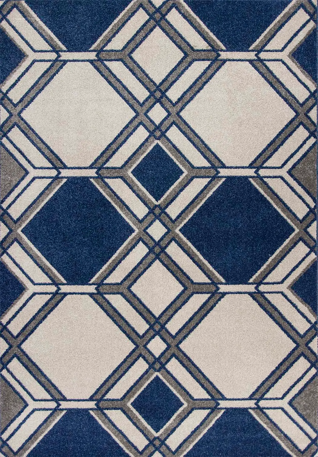 Lucia 2768 Ivory/Denim Grant Area Rug