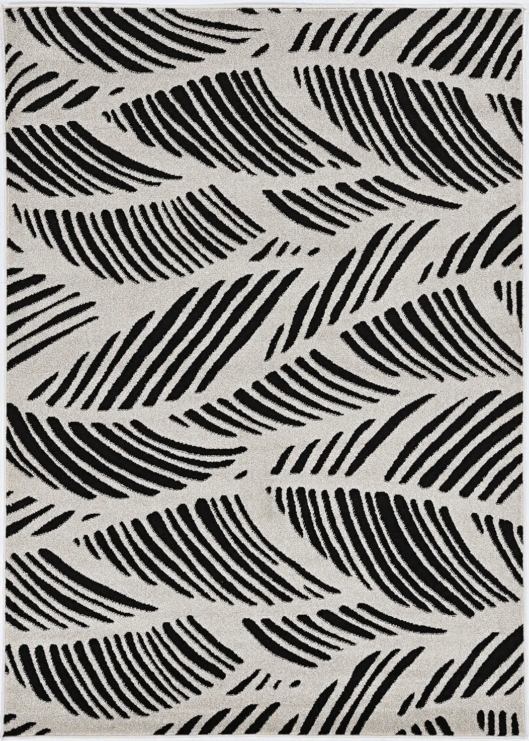 Lucia 2770 Black/White Folia Area Rug
