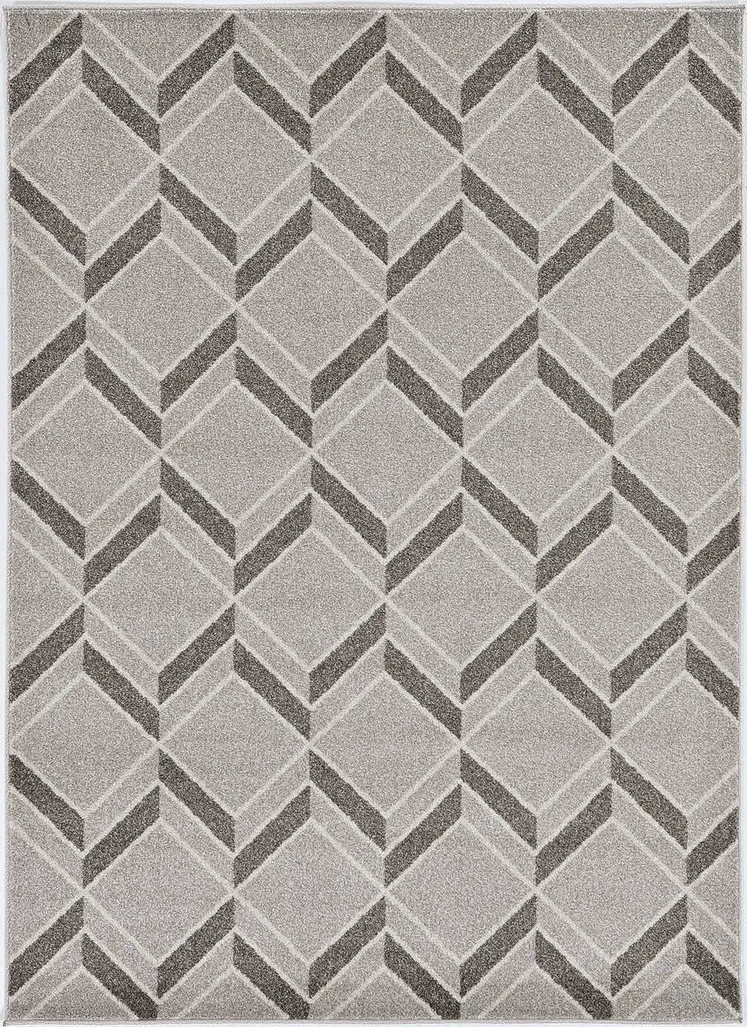 Lucia 2772 Grey Herringbone Area Rug