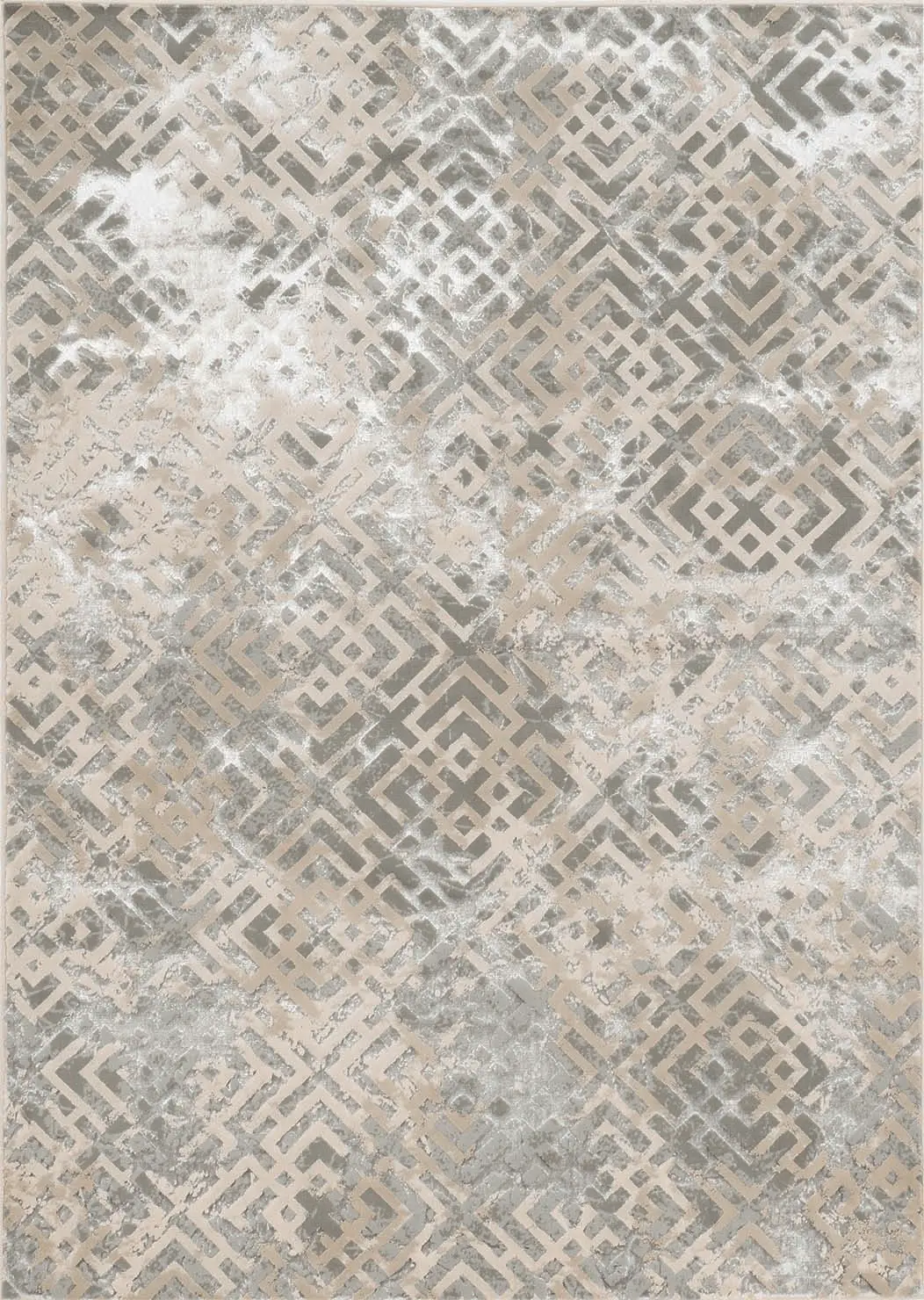 Luna 7124 Sand Silver Dimensions Area Rug Product Image