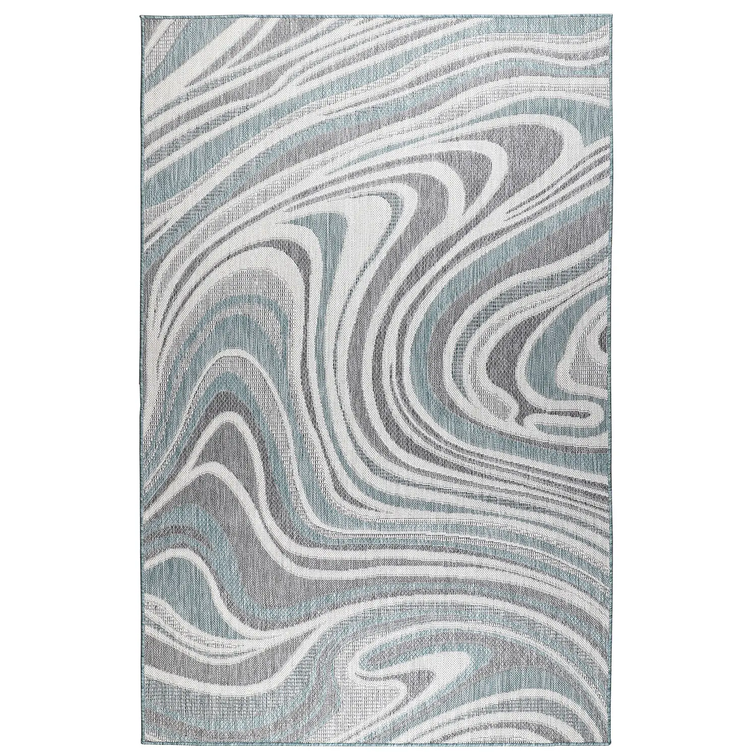 Liora Manne Malibu Low Profile Easy Care Weather Resistant Indoor/Outdoor Rug-Contemporary, Abstract Product Image