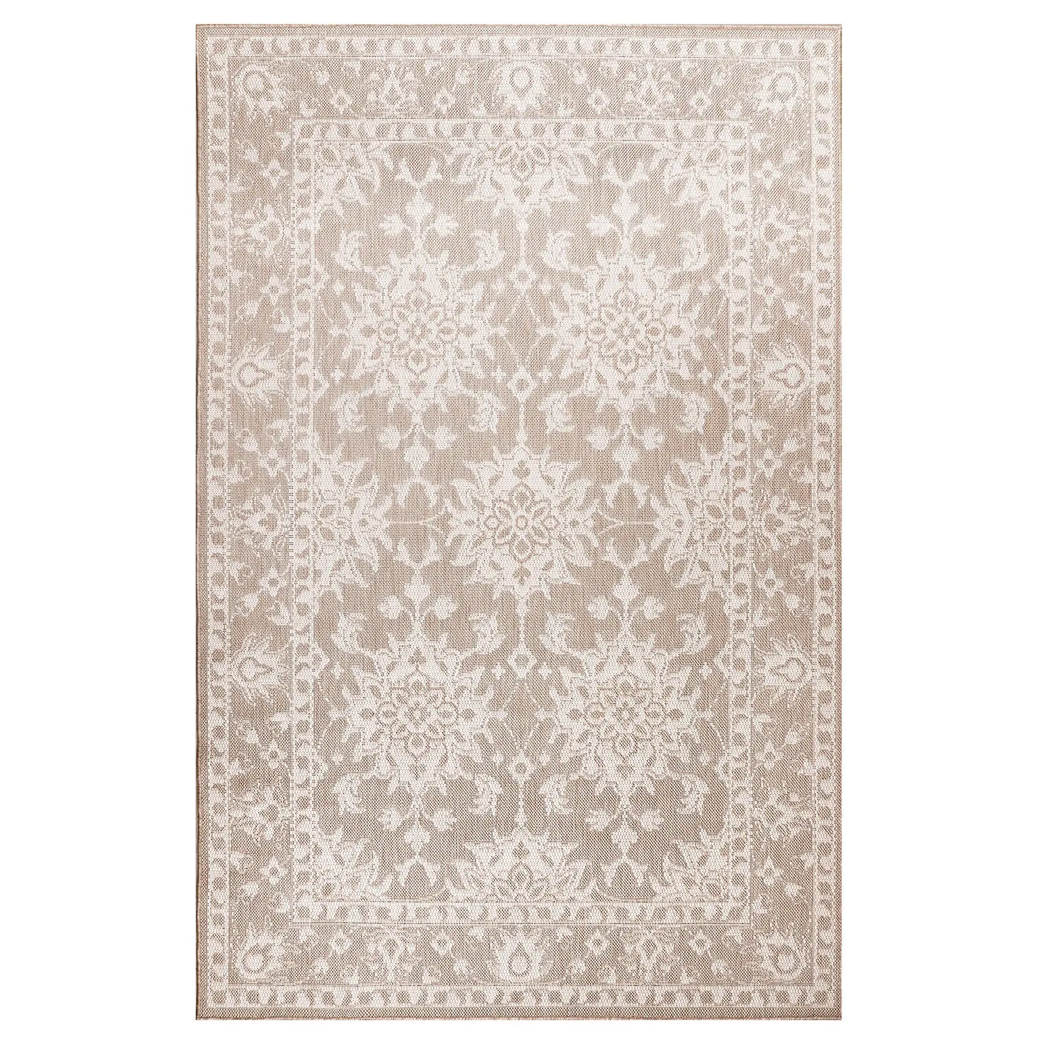 Liora Manne Malibu Low Profile Easy Care Weather Resistant Indoor/Outdoor Rug-Traditional, Decorativ