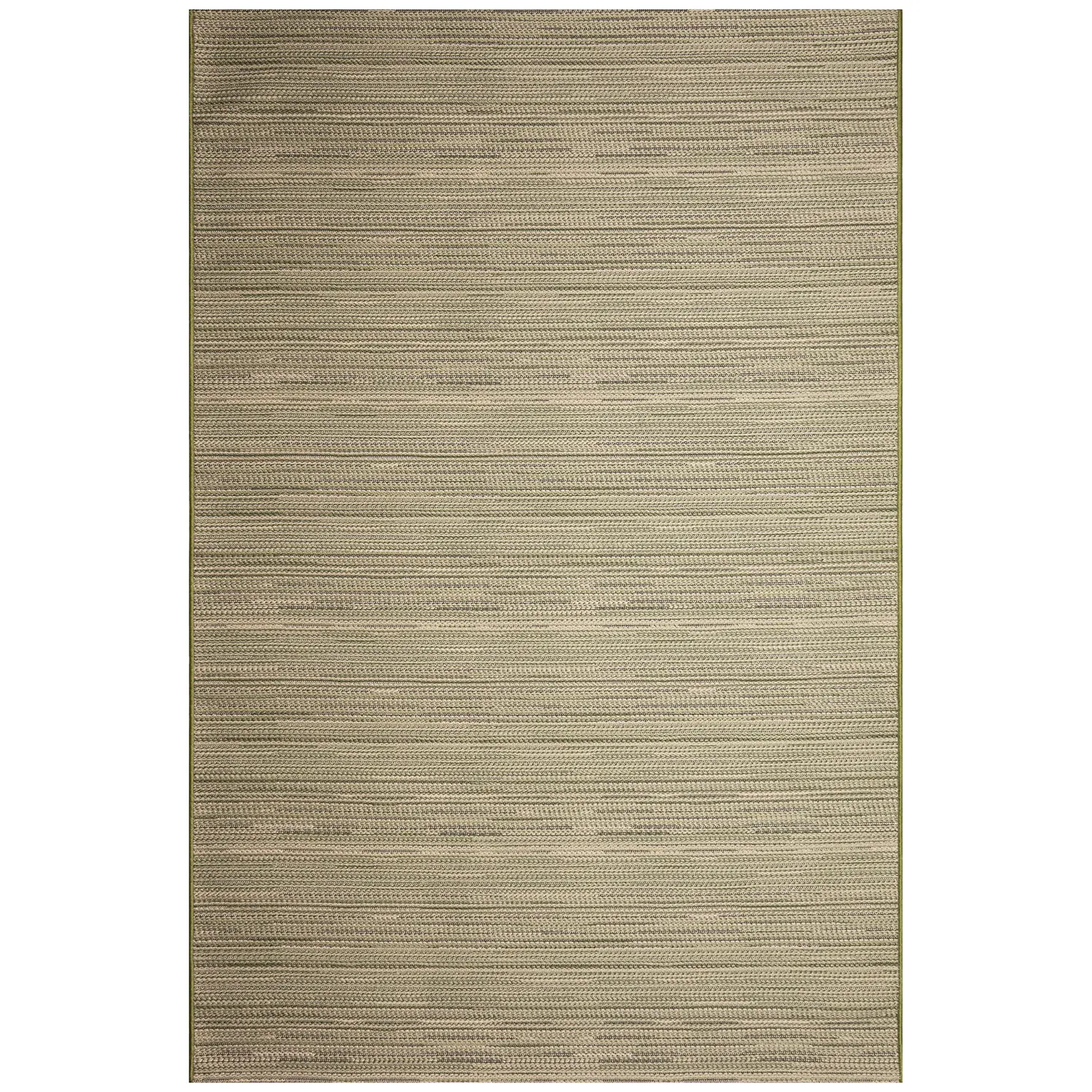 Liora Manne Miranda Machine Washable Non-Slip Woven Indoor/Outdoor Rug- Tweed Stripe Green Product Image