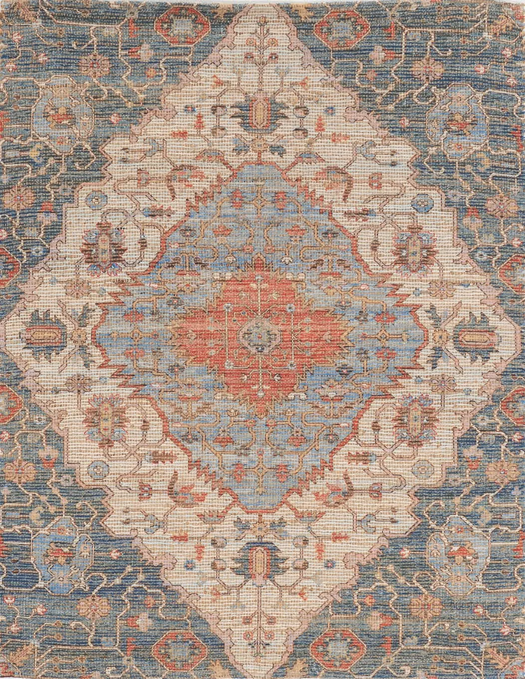 Morris 2223 Blue/Red Gramercy Area Rug Product Image