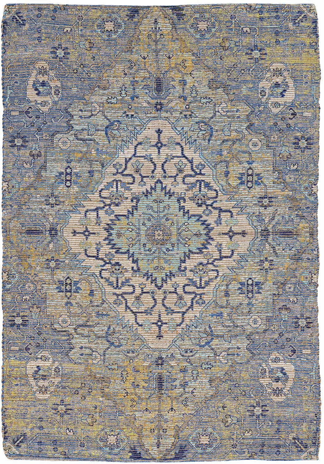 Morris 2232 Blue/Yellow Gramercy Area Rug