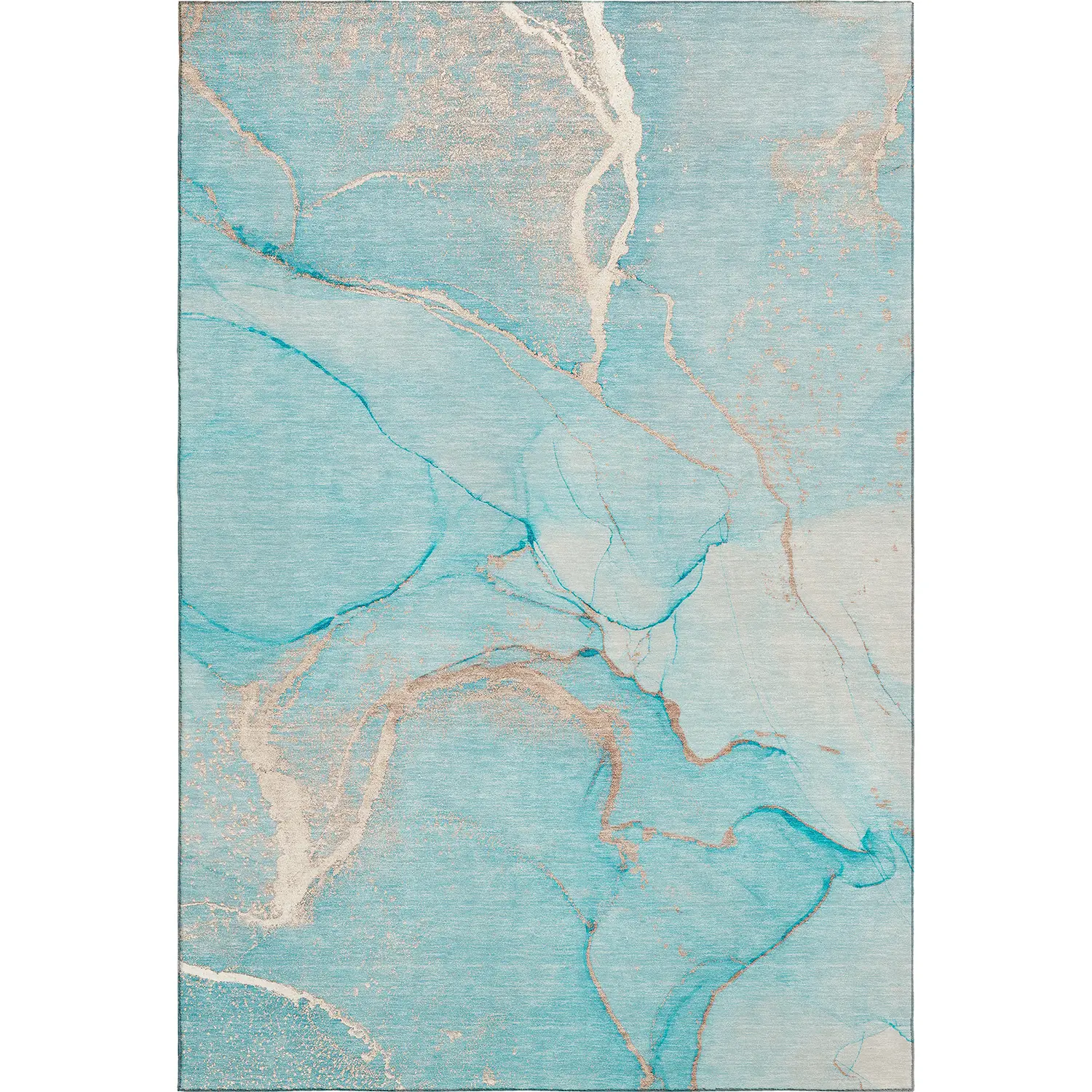 Odyssey OY7 Teal Modern Rug