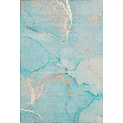 Odyssey OY7 Teal Modern Rug