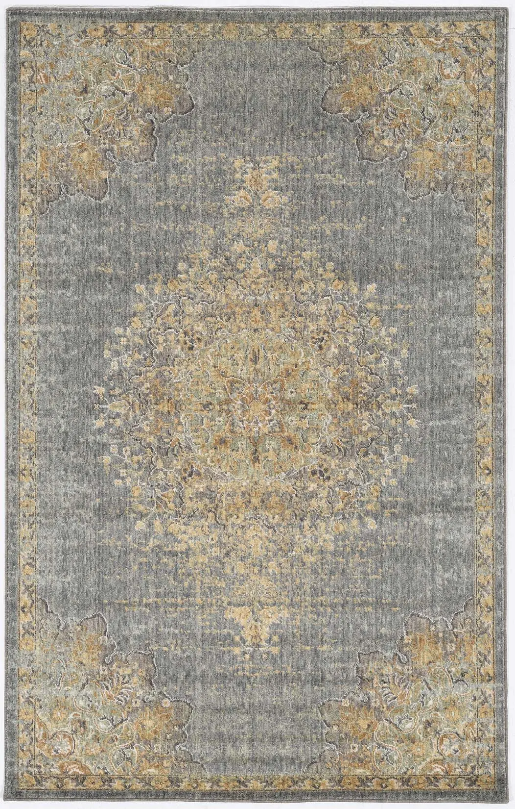 Ria 6825 Slate Grey Elegance Area Rug