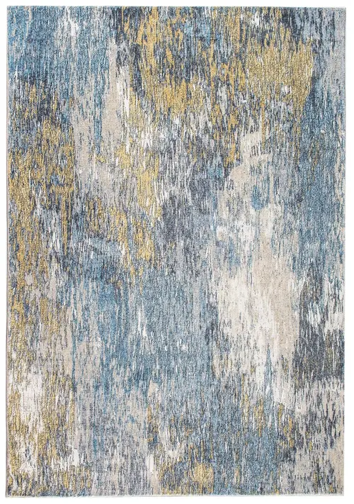 Roxy 2802 Blue/Gold Mirage Area Rug