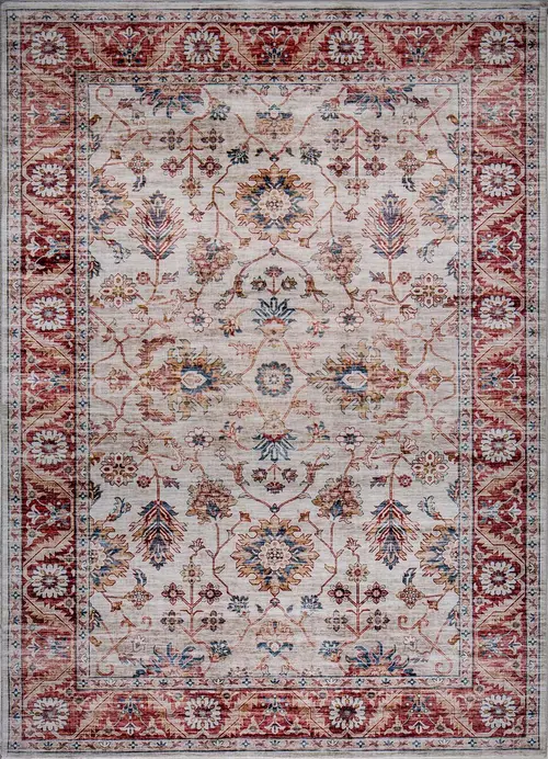 Roxy 2818 Rust Kashan Area Rug
