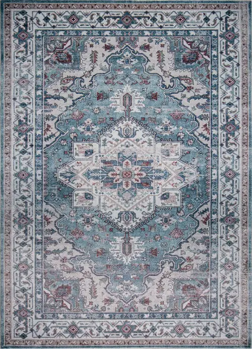 Roxy 2822 Mint Grey Tabriz Area Rug