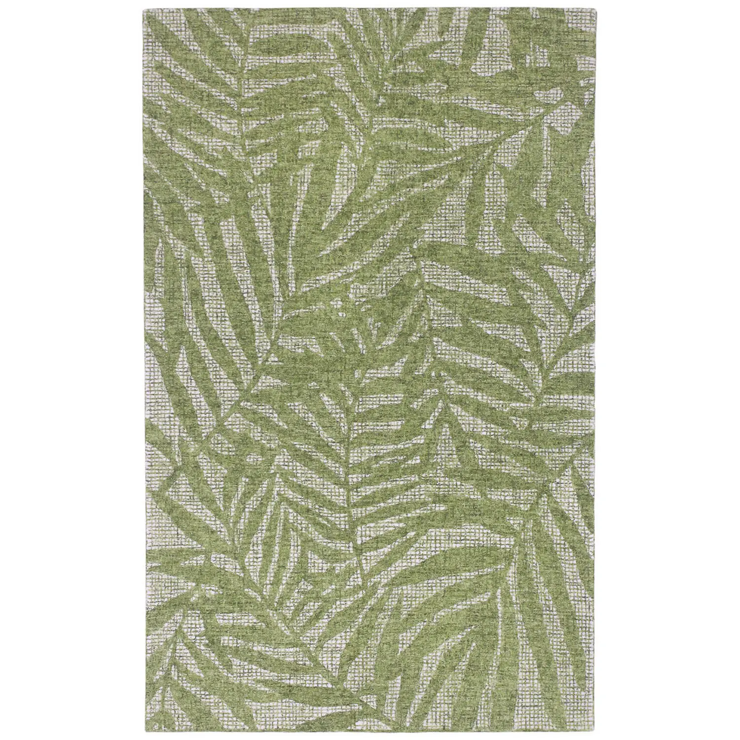 Liora Manne Savannah Plush Wool  Rectangular Indoor Rug-Botanical, Olive Branches Green  Product Image