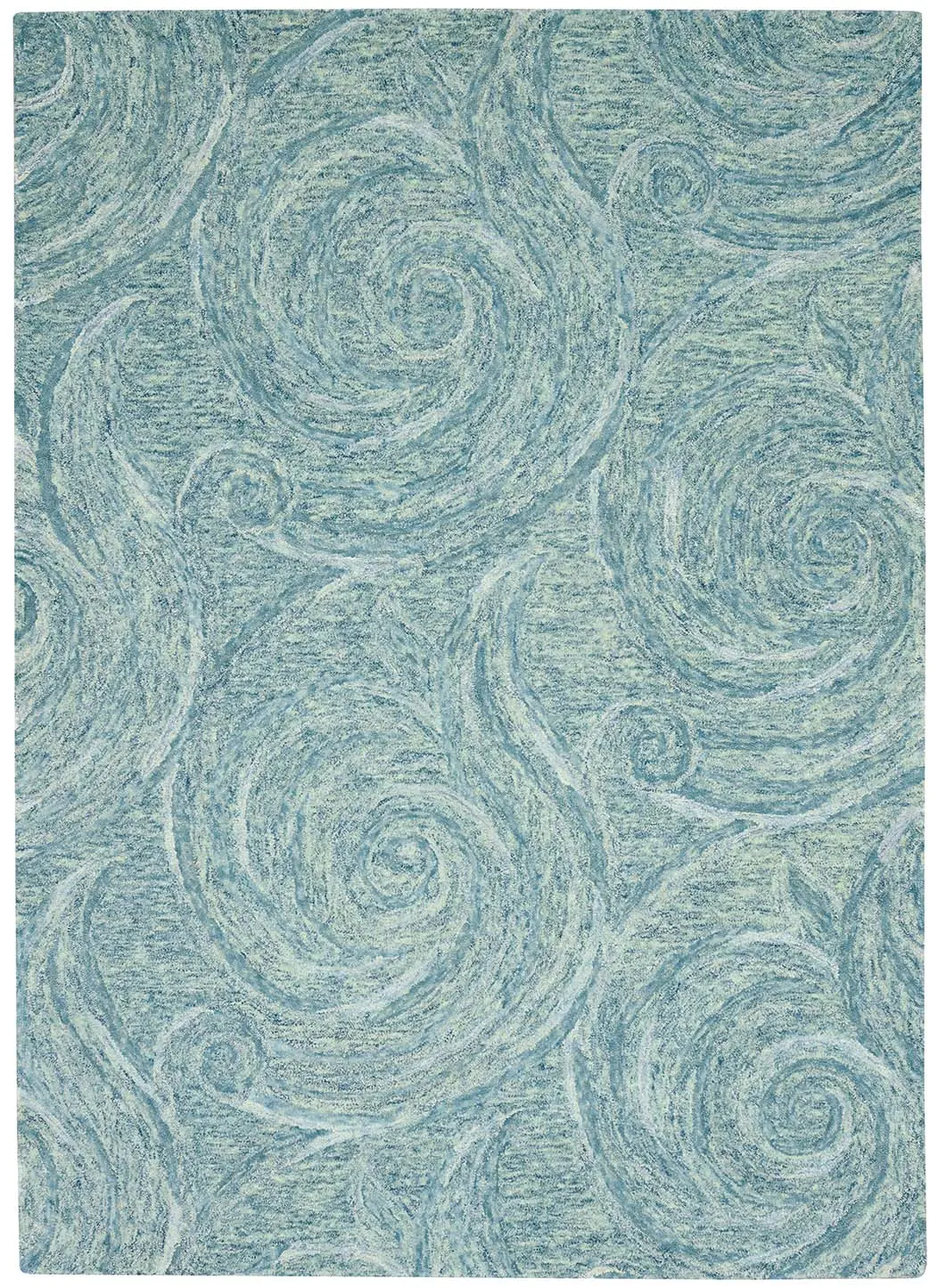 Serenity 1260 Blue Waves Area Rug