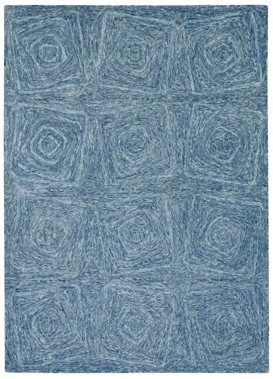 Serenity 1263 Navy Geo Area Rug