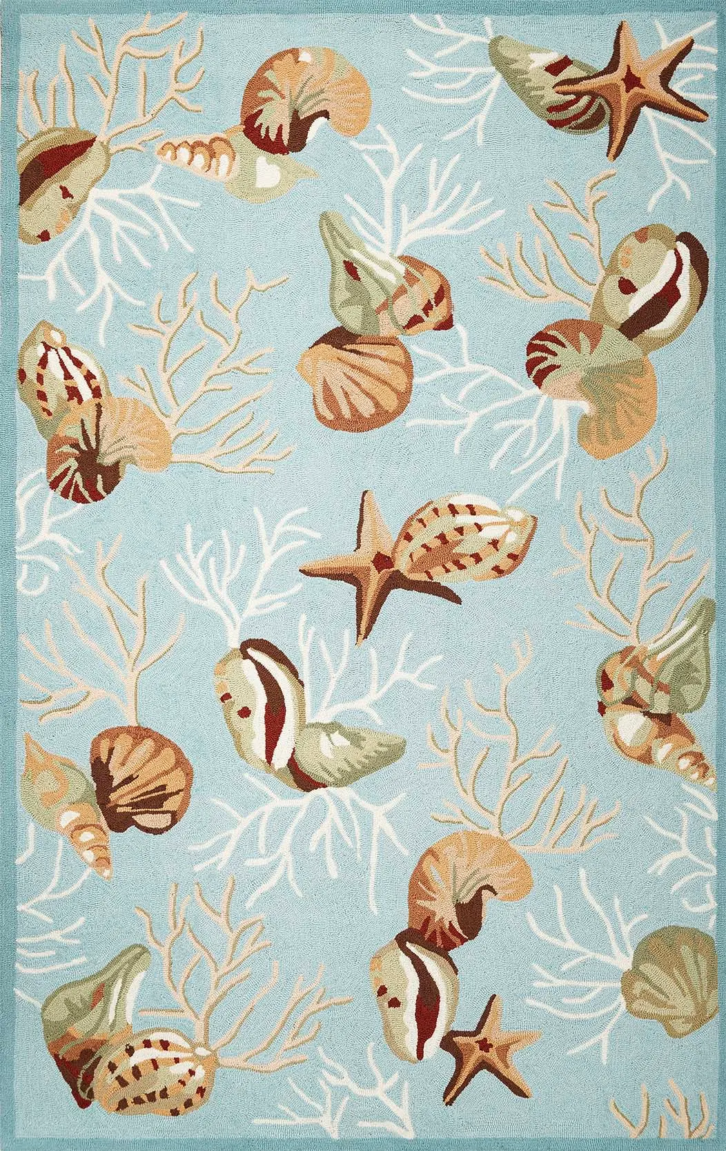 Sonesta 2021 Blue Coral Reef Area Rug