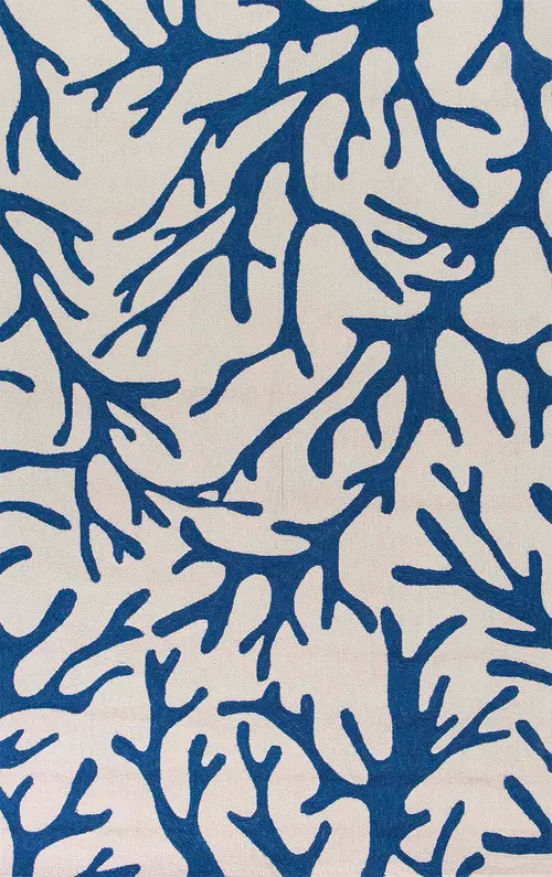 Sonesta 2037 Ivory/Blue Coral Area Rug