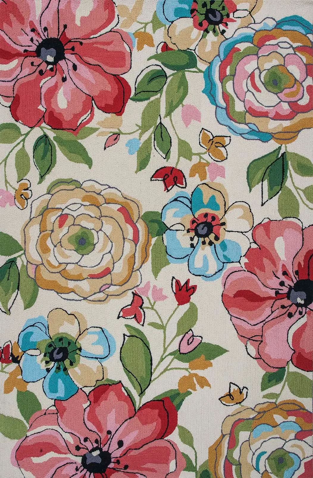 Sonesta 2039 Sand Floral Splash Area Rug