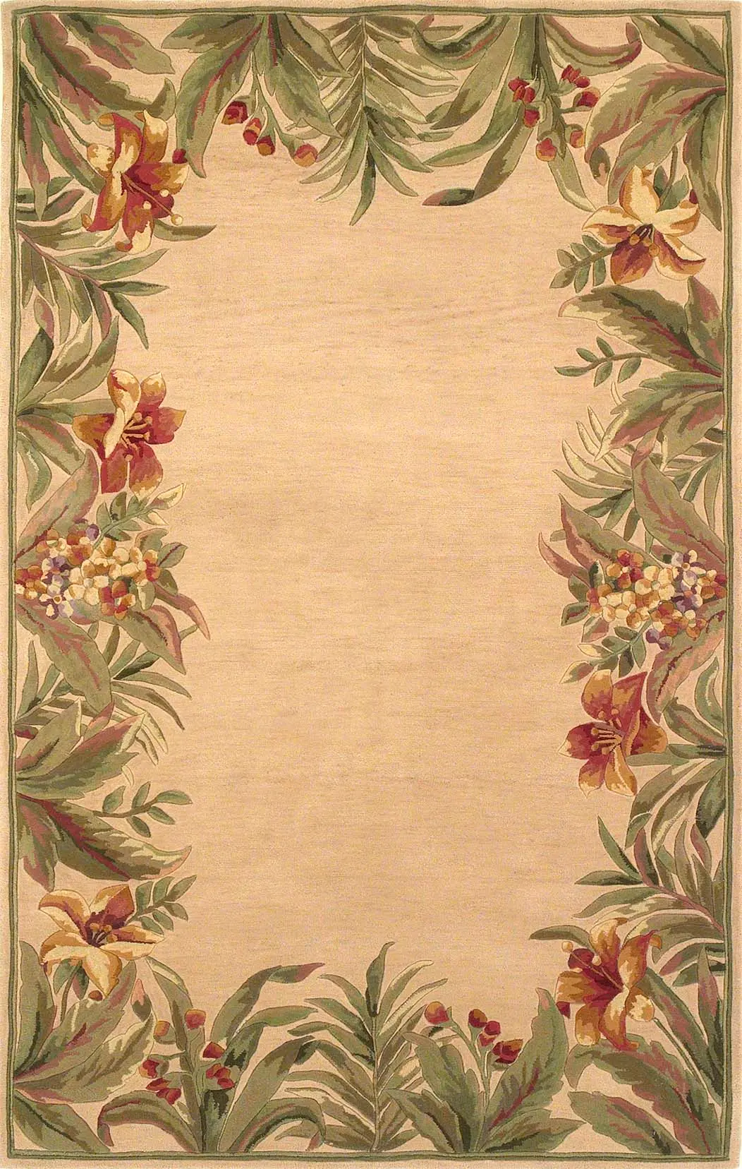 Sparta 3151 Ivory Rainforest Area Rug