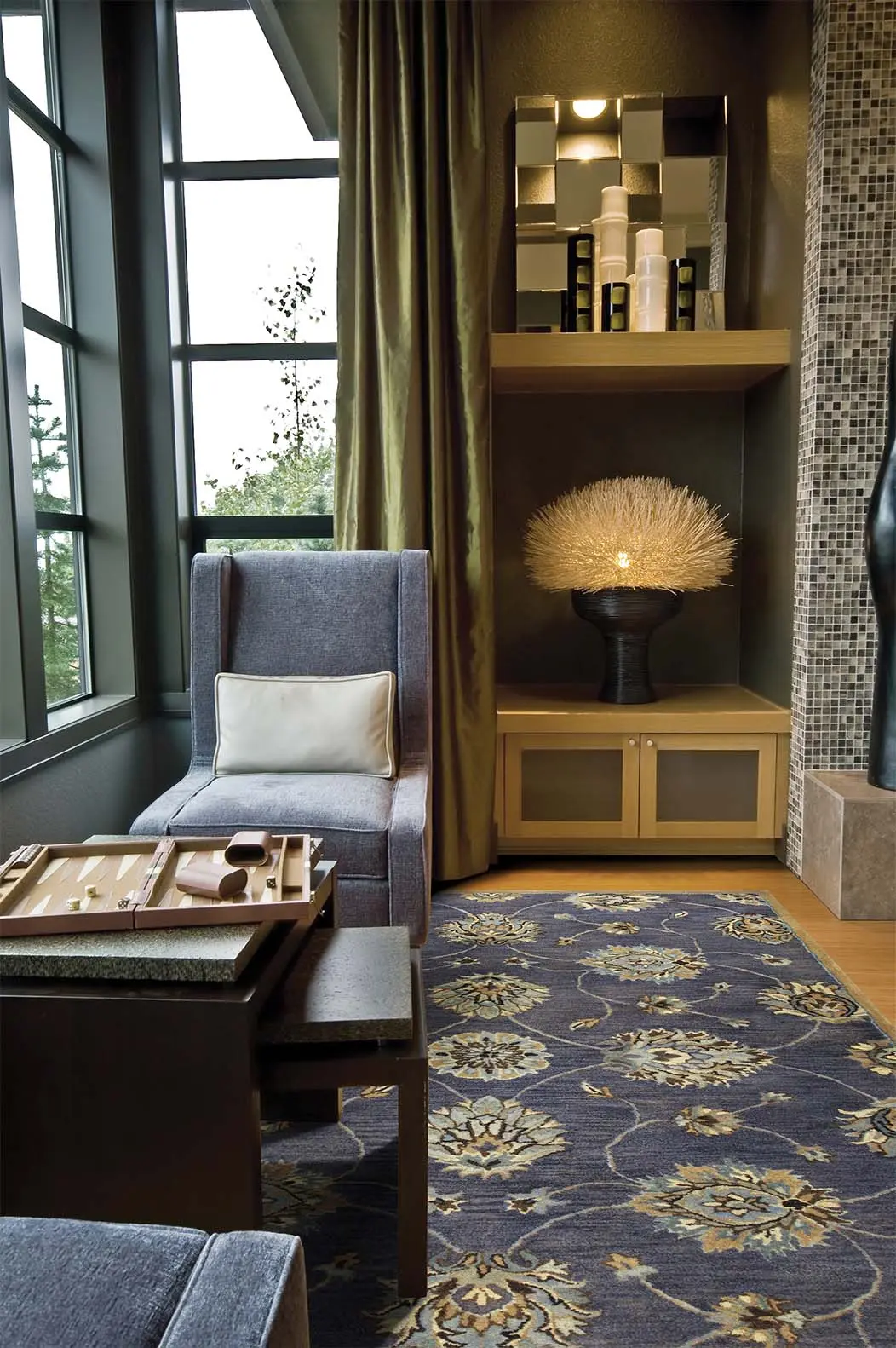 Syriana 6024 Midnight Kashan Area Rug