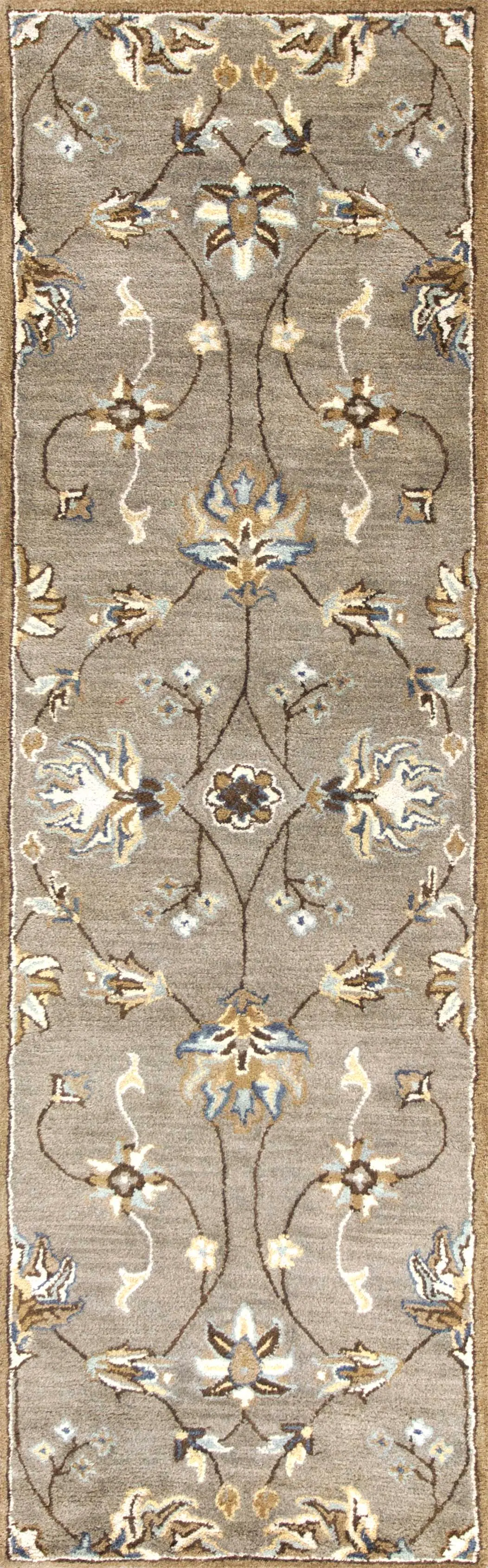 Syriana 6028 Grey Allover Kashia Area Rug
