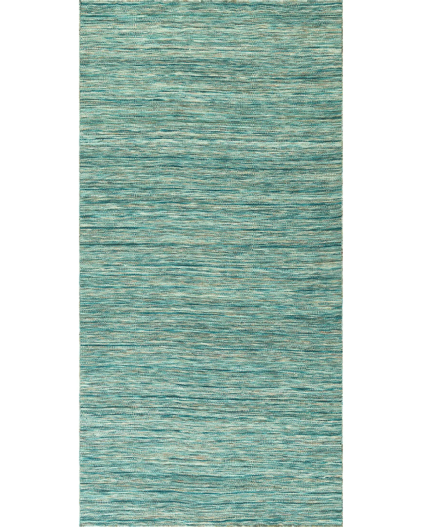 Modern Loom Targon TA1 Turquoise Solid Color Flatweave Rug