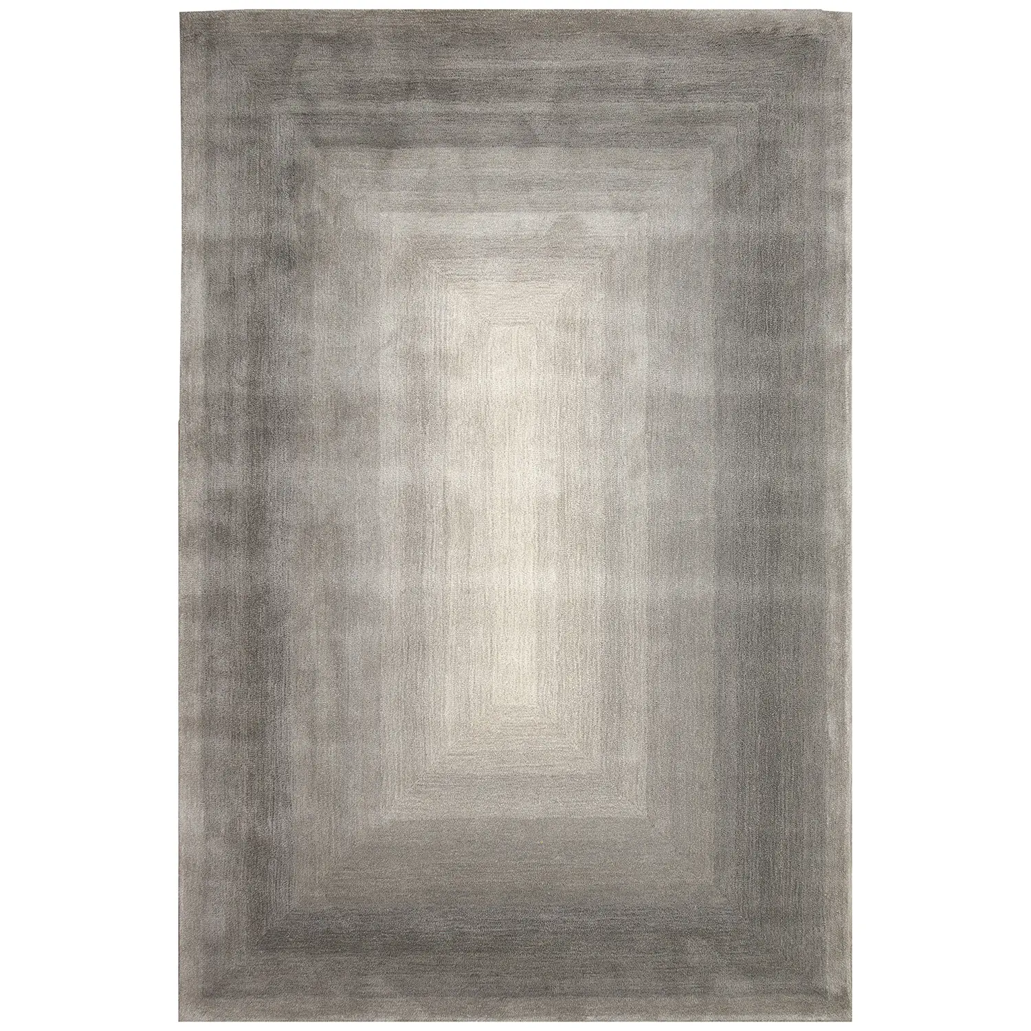 Liora Manne Tivoli Plush Wool  Rectangular Indoor Rug-Abstract, Dream Border Silver  Product Image