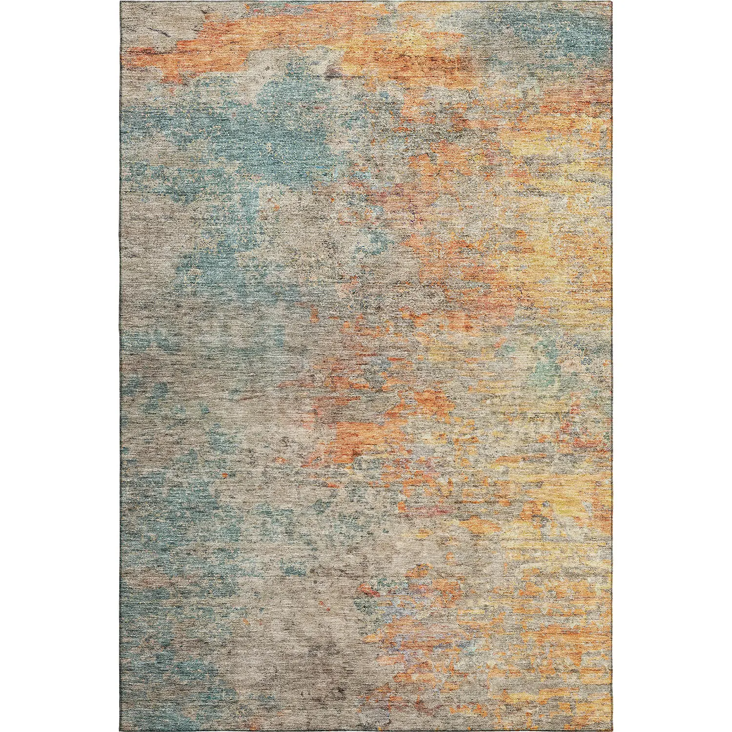 Trevi TV13 Teal Modern Rug