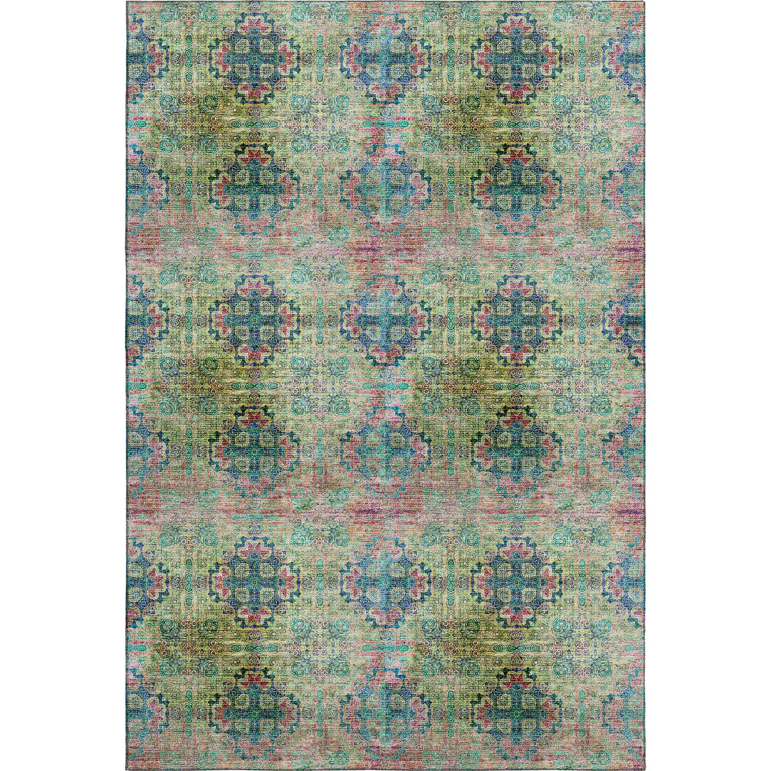 Trevi TV16 Green Modern Rug
