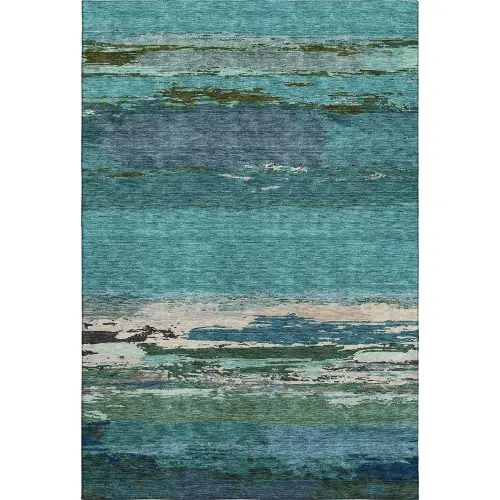Trevi TV8 Teal Modern Rug