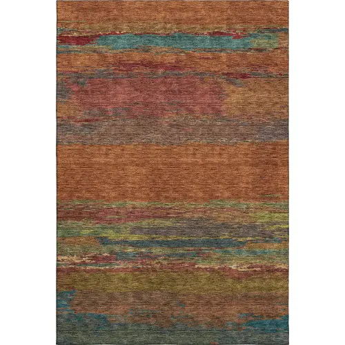 Trevi TV8 Terracotta Modern Rug