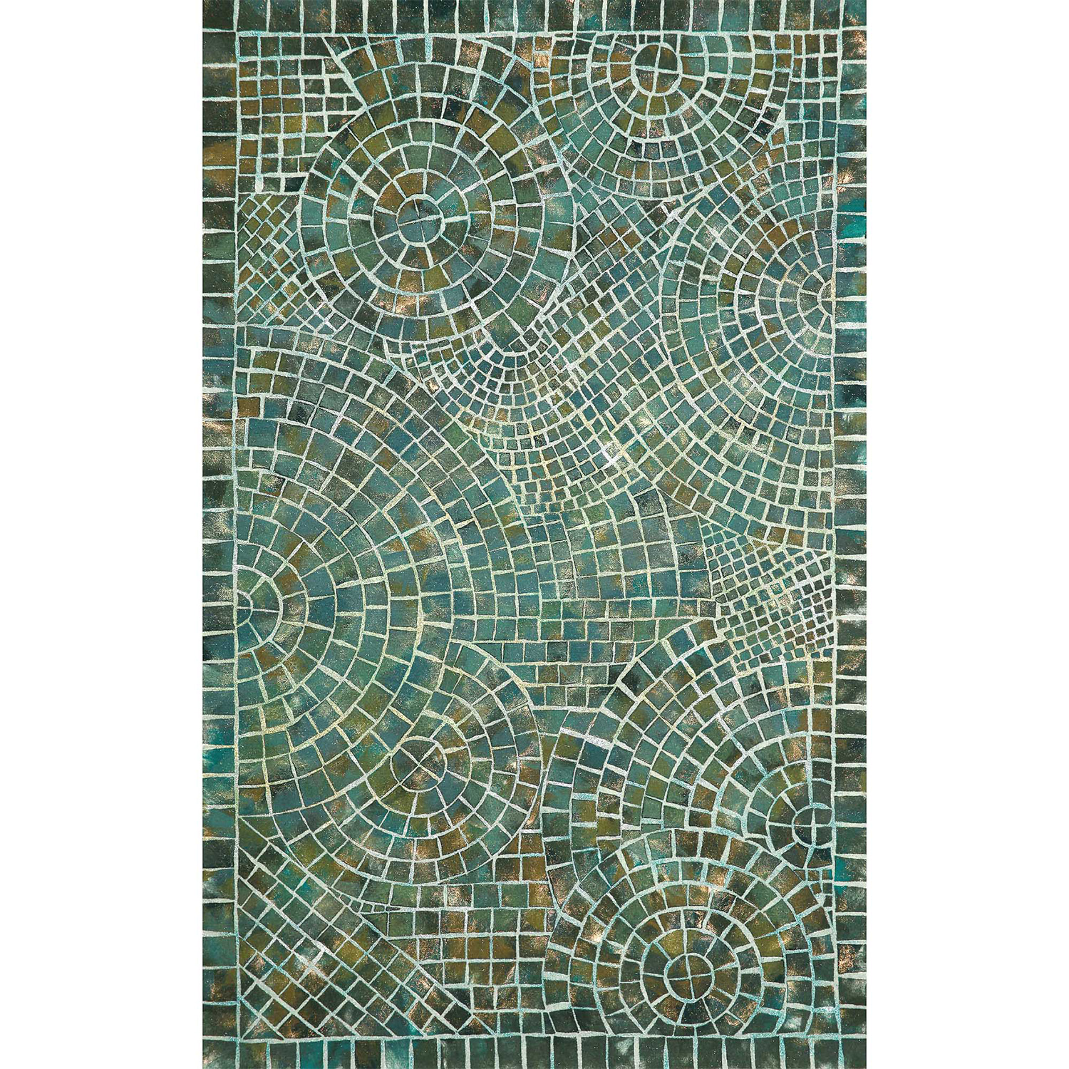 Liora Manne Visions V  Rug-Decorative, Arch Tile Lapis  Product Image