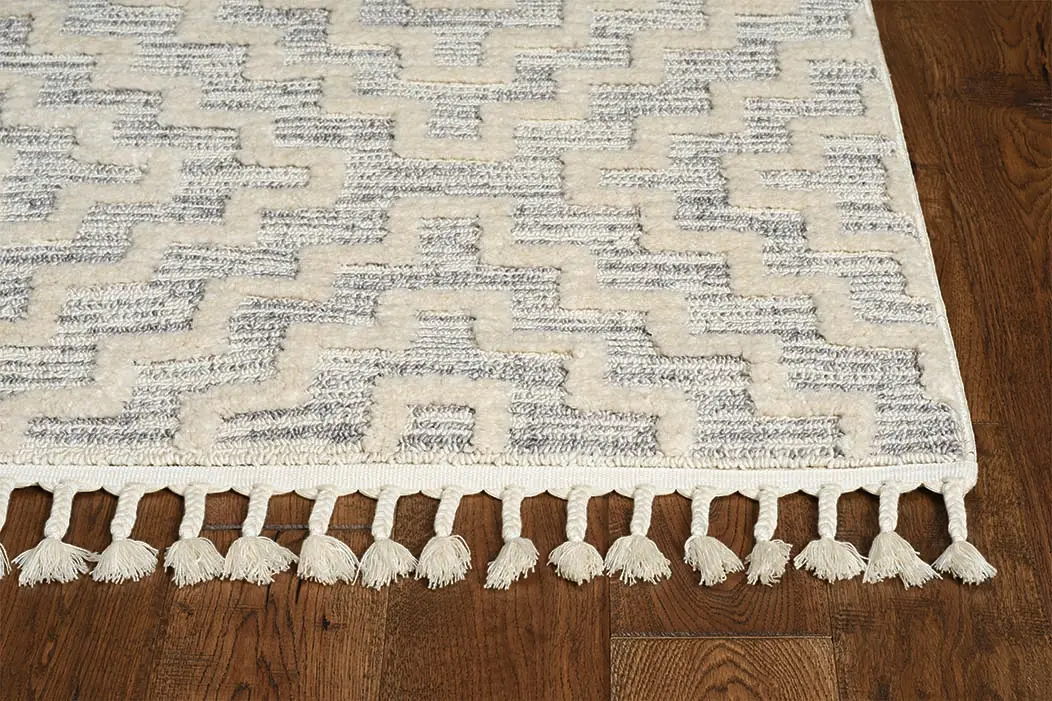 Willow 1104 Ivory Grey Geo Area Rug