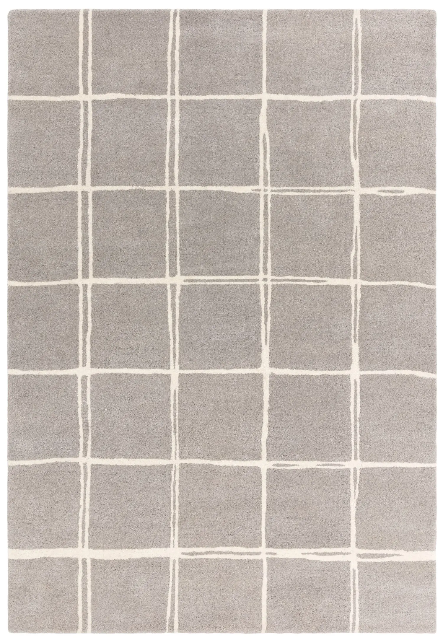 Albany Grid Silver Rug