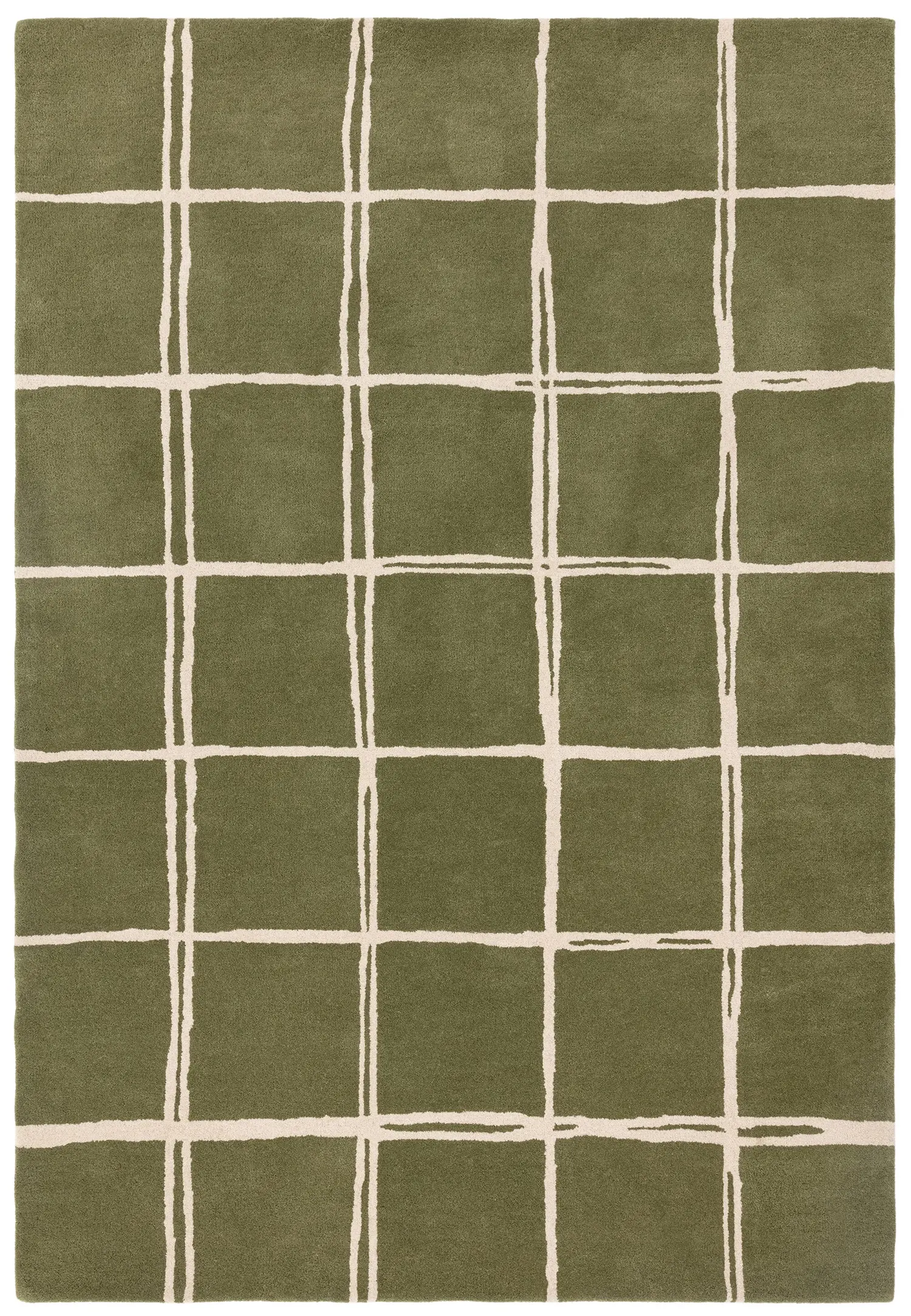 Albany Grid Olive Rug