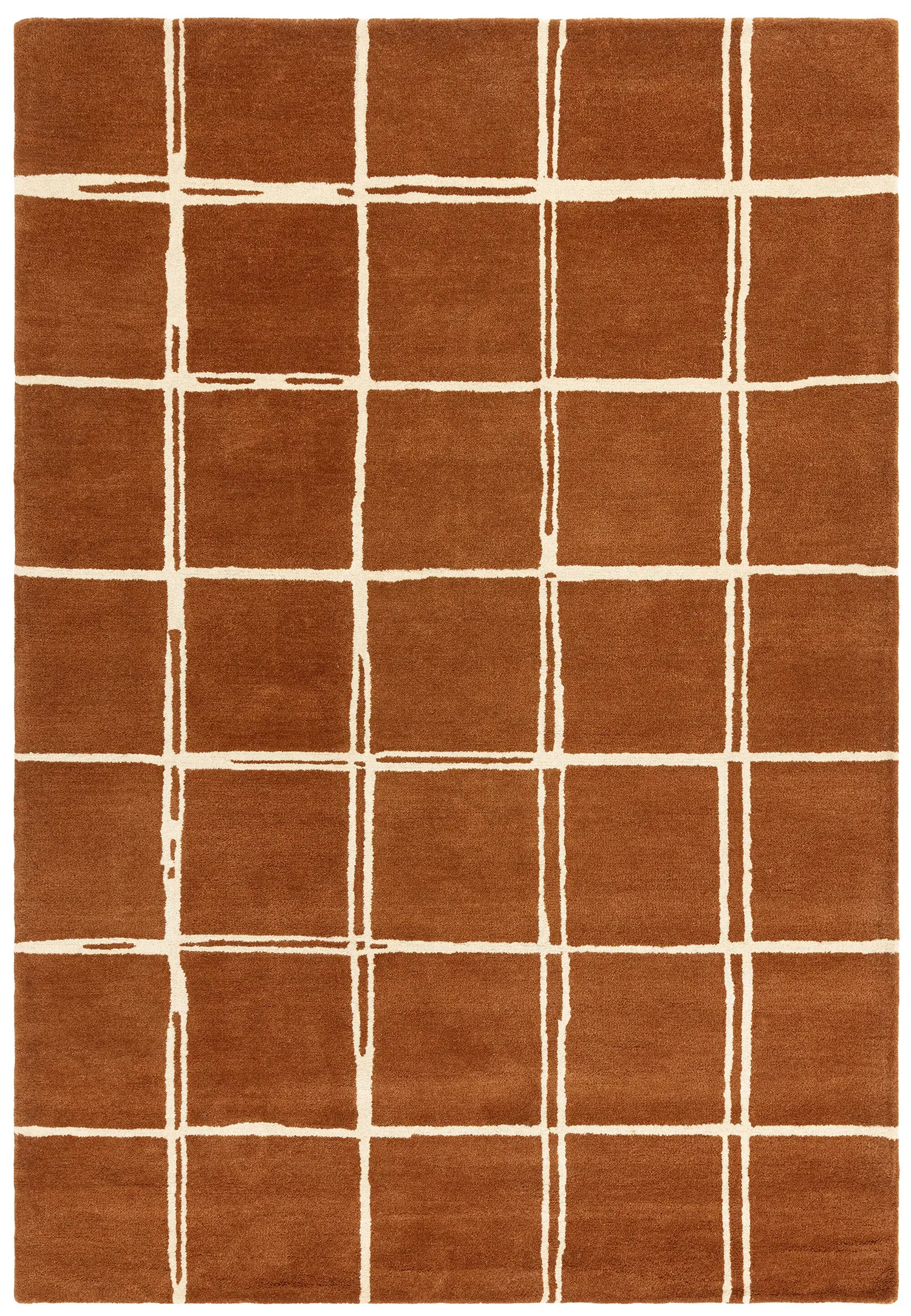 Albany Grid Rust Rug