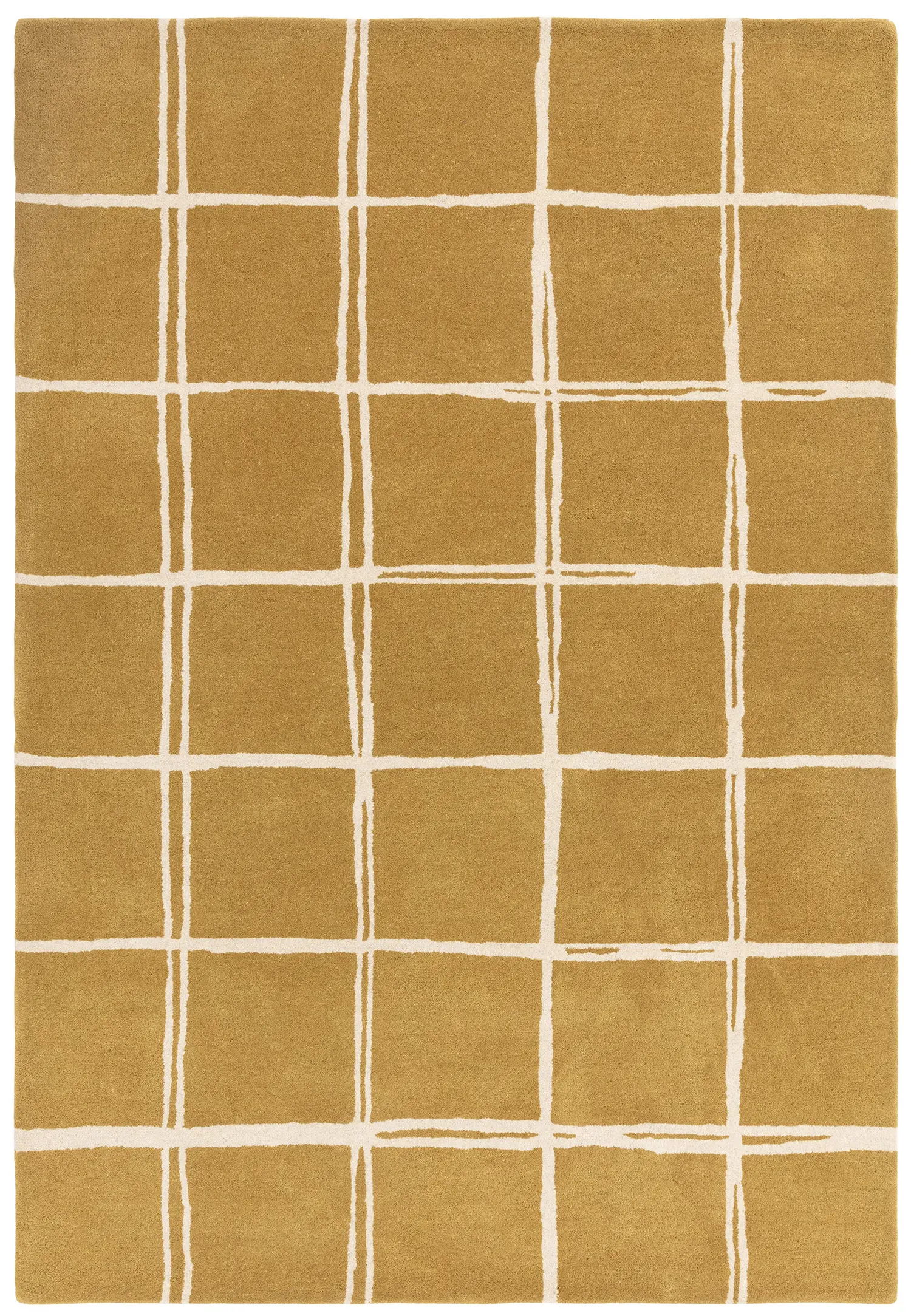 Albany Grid Gold Rug