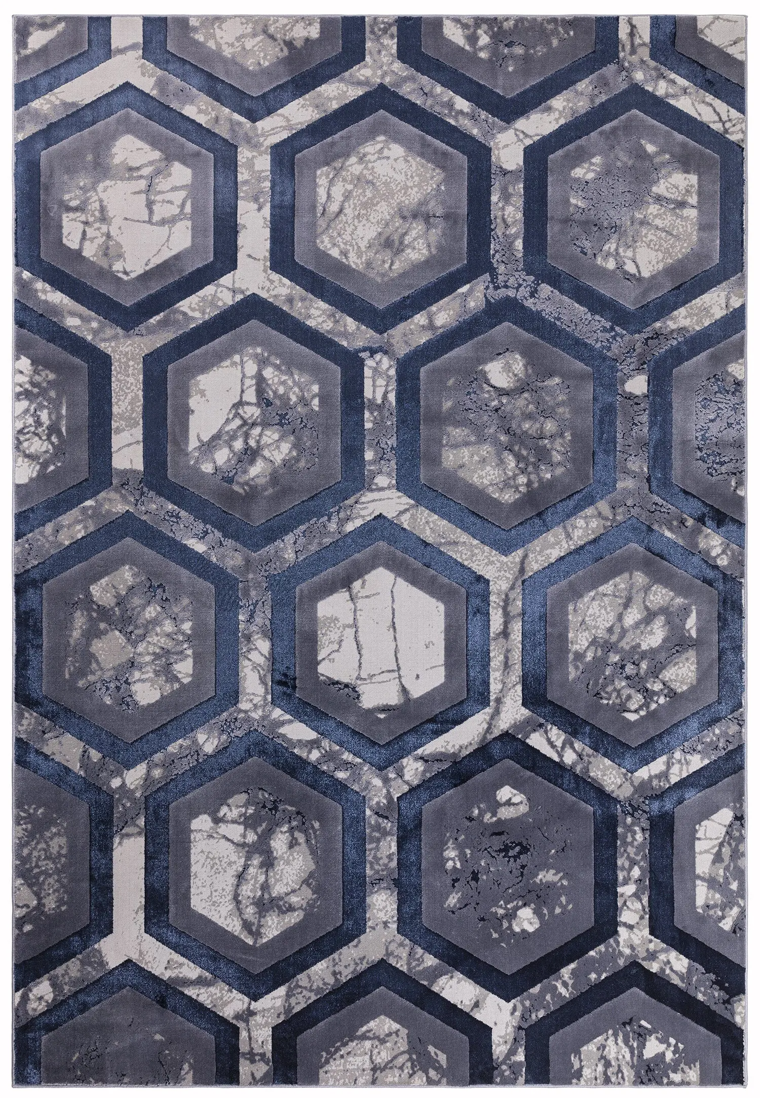 Aurora Hexagon Rug AU19
