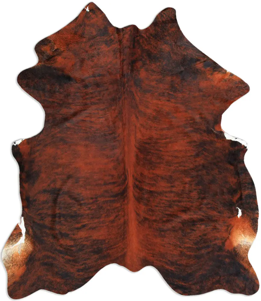 AyubRugs Brown Patterned Cow Hide Rug 4