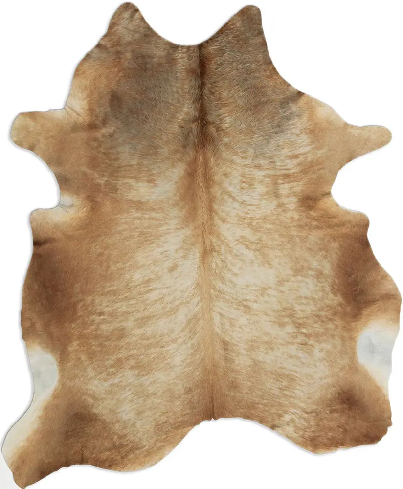 AyubRugs Beige Patterned Cow Hide Rug