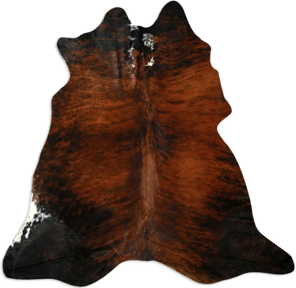 AyubRugs Brown Patterned Cow Hide Rug 2