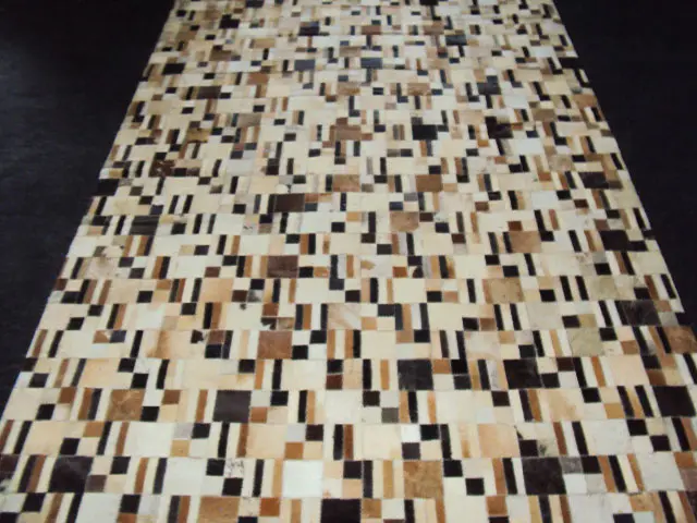 AyubRugs Black Leather Rug 4