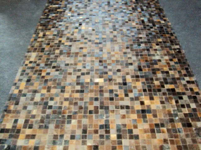 AyubRugs Black Leather Rug 5