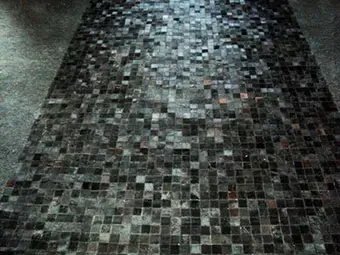 AyubRugs Black Leather Rug 6