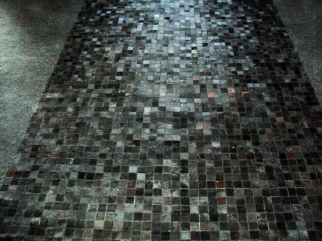 AyubRugs Black Leather Rug 6