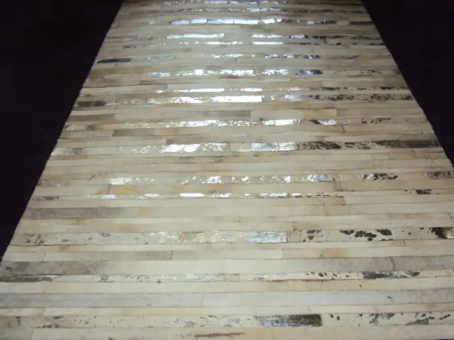 AyubRugs Multi-Colored Leather Rug 7