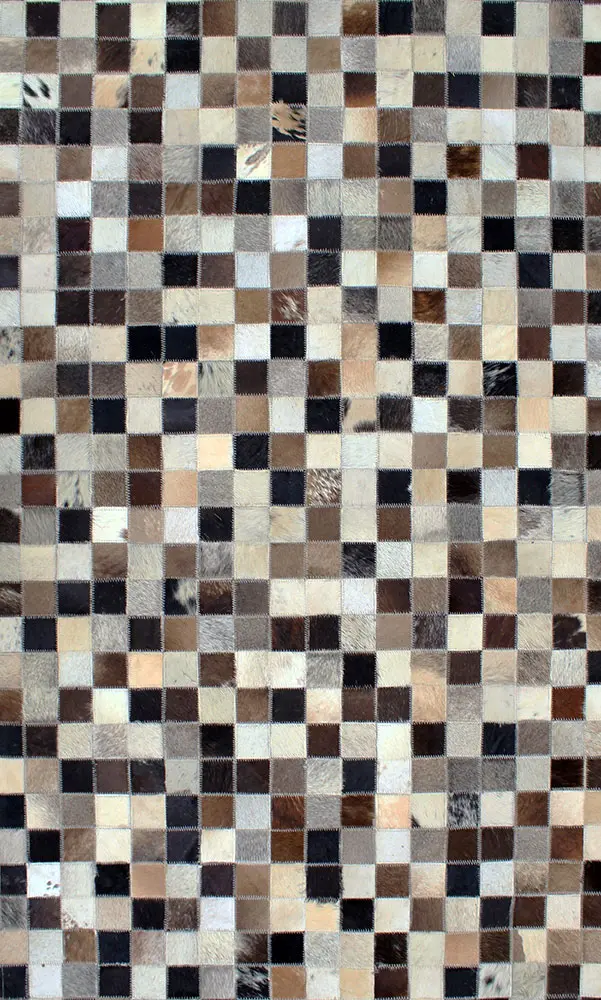 AyubRugs Multi-Colored Leather Rug