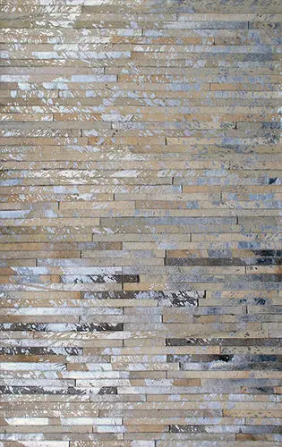 AyubRugs Multi-Colored Leather Rug 4