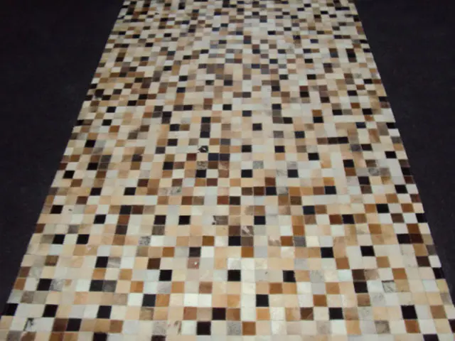 AyubRugs Black Leather Rug 2