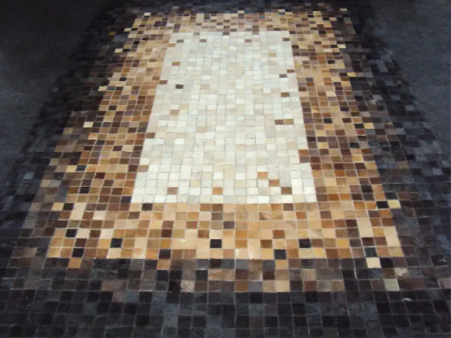 AyubRugs White Leather Rug 2